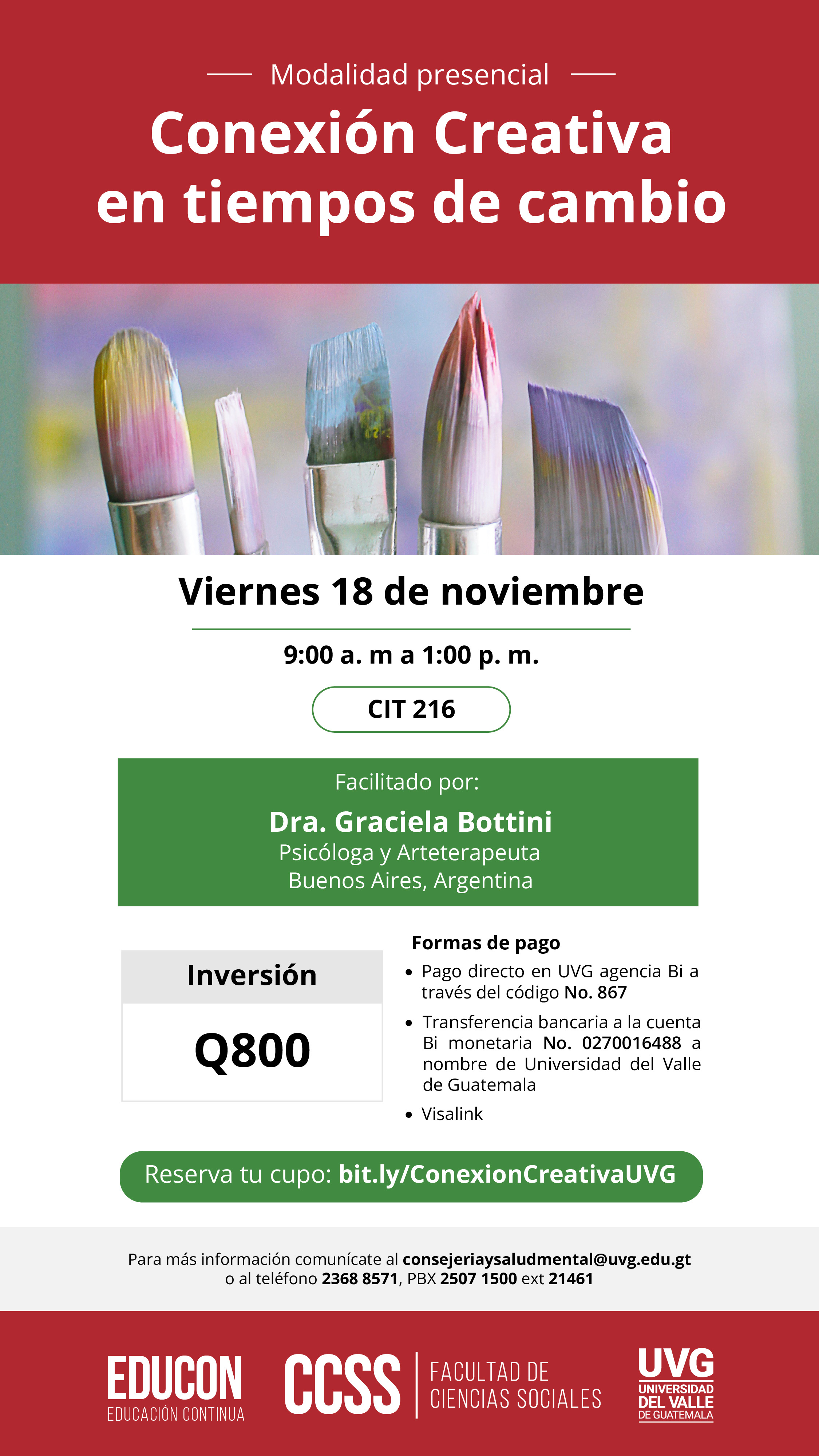 UVG LA CONEXIÓN CREATIVA EN TIEMPOS DE CAMBIO