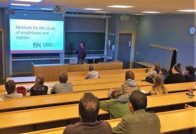 Conferencia en USN-Noruega: Methods for the study of Amphibians and Reptiles