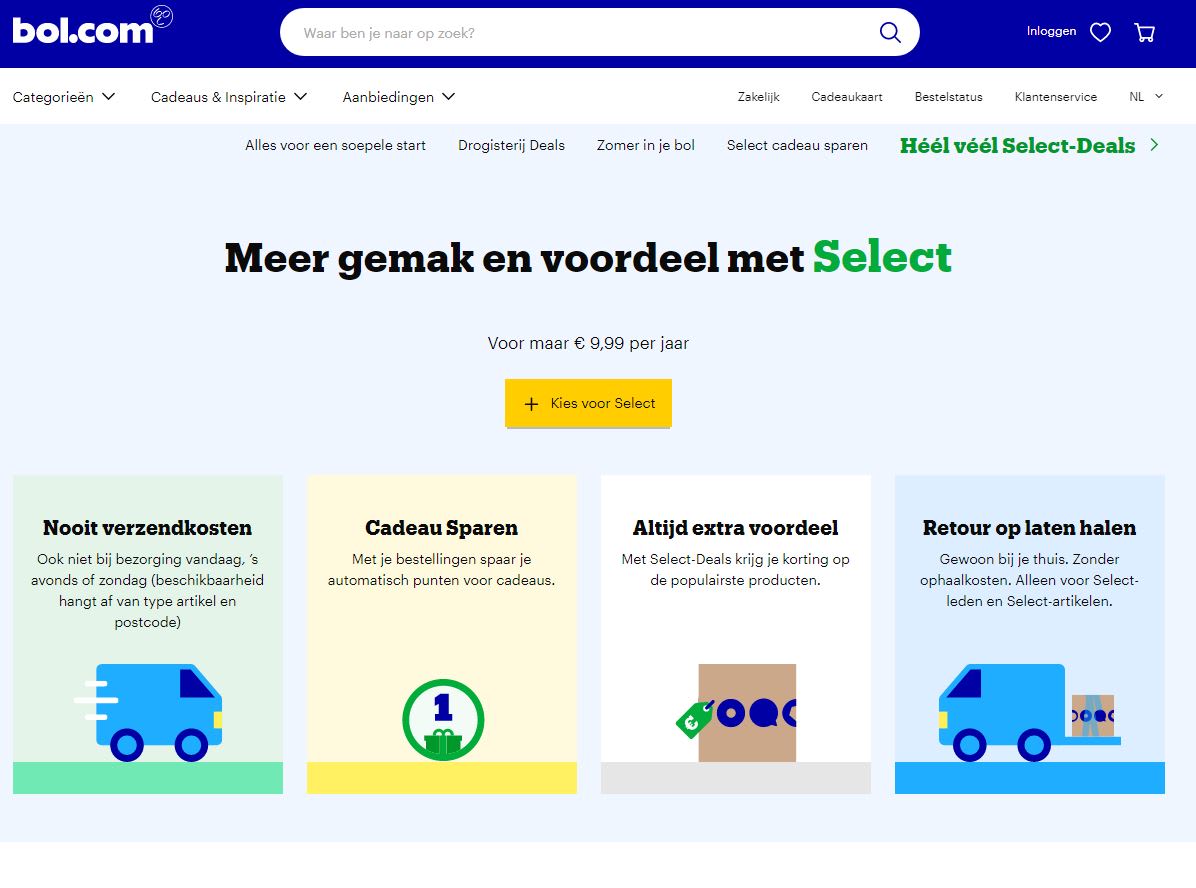 Wat is Bol.com Select? En hoe profiteer je van exclusieve deals?