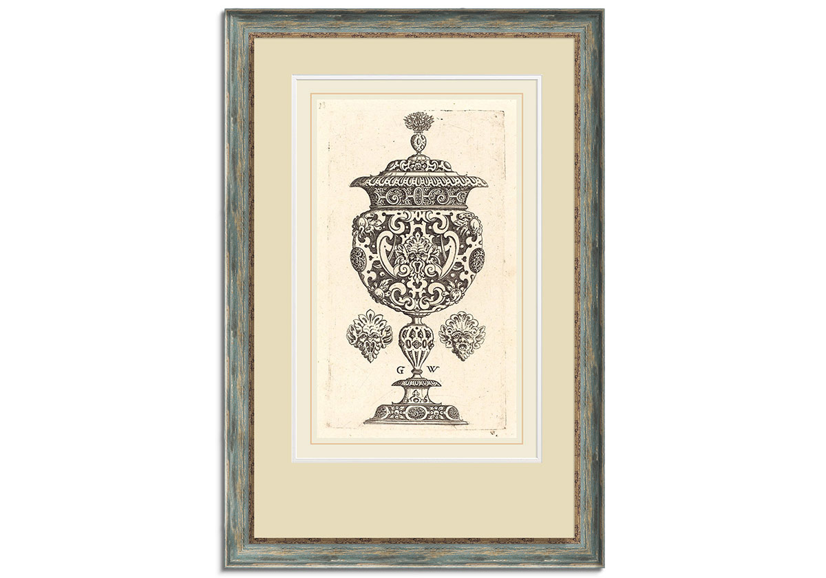 Goblet, Decorated with masque by 