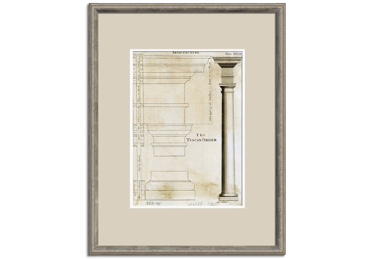 Illustration of Tuscan order Columns by 