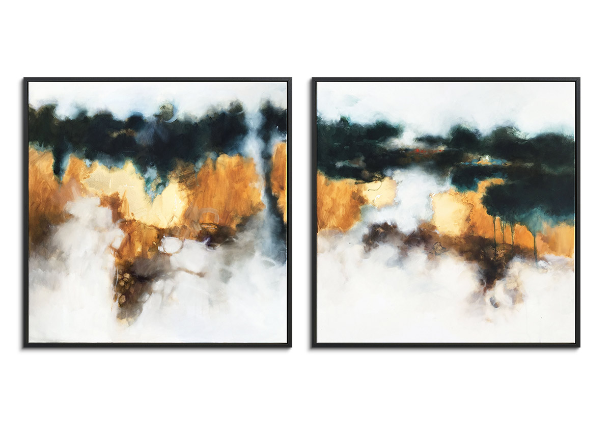 Eclipsing Diptych - Square Version by 