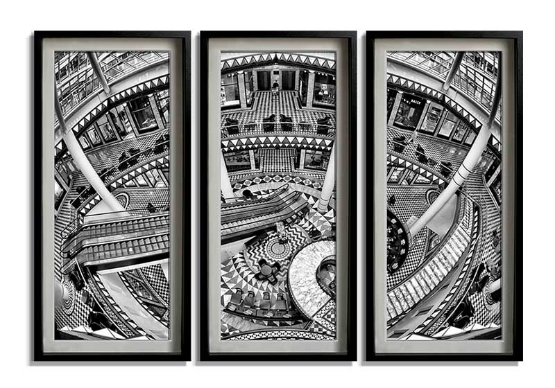 Architectural triptych by 