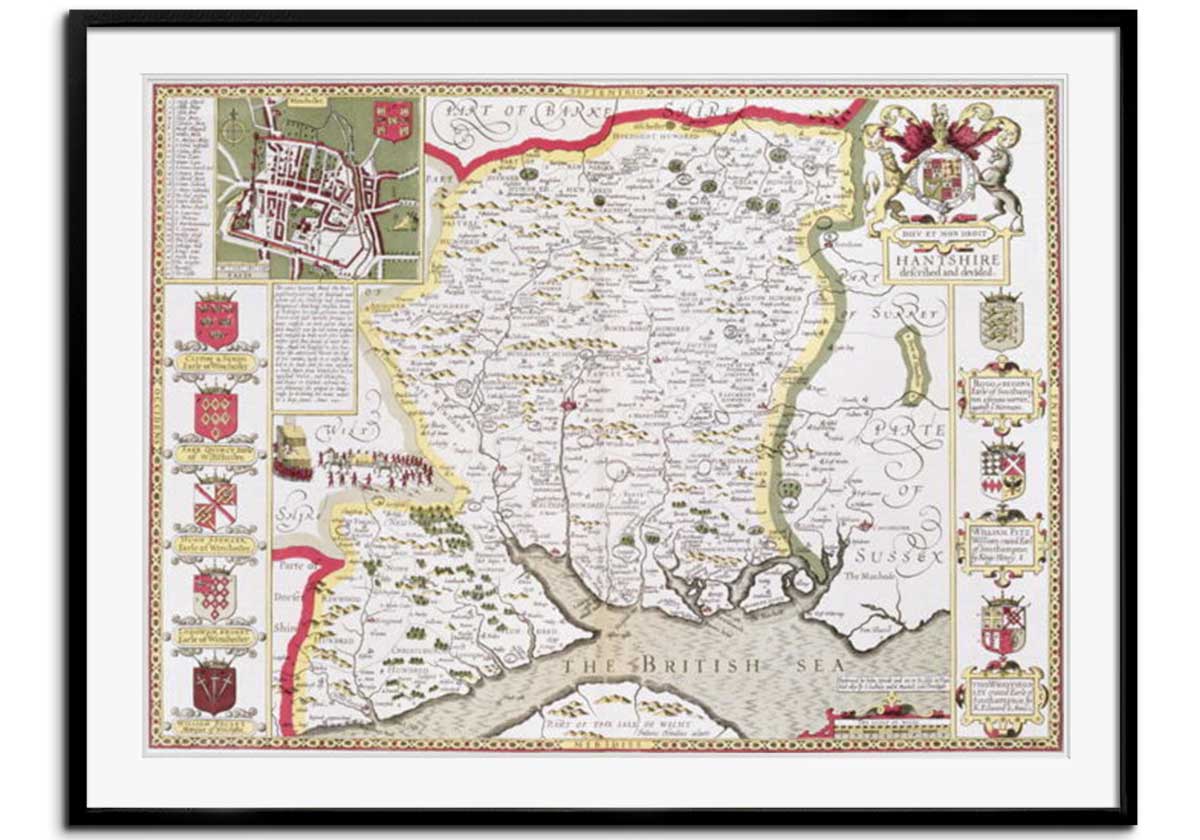 Map of Hampshire by 