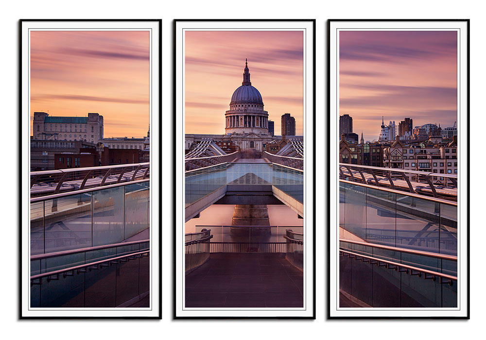 Millennium Bridge leading to St Paul by 