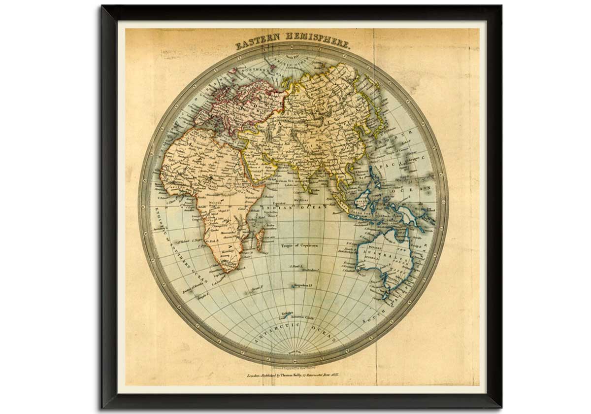 Map Eastern Hemisphere by 