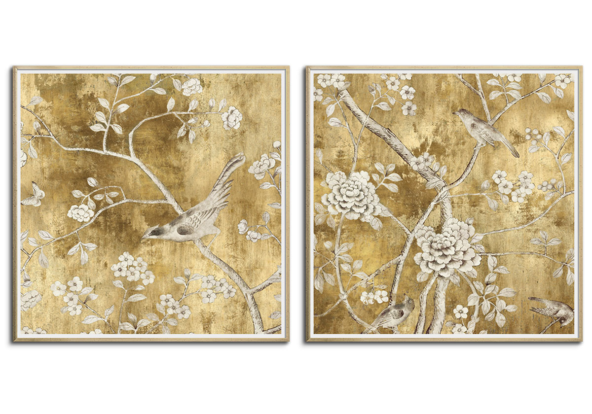 In the Garden - Diptych Set by 