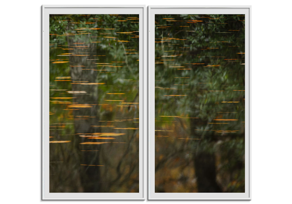 Golden Flow - Diptych by 