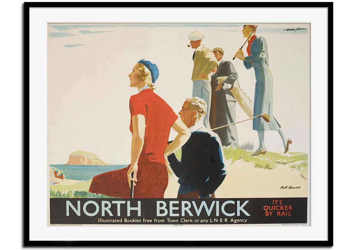 North Berwick Travel Poster by 