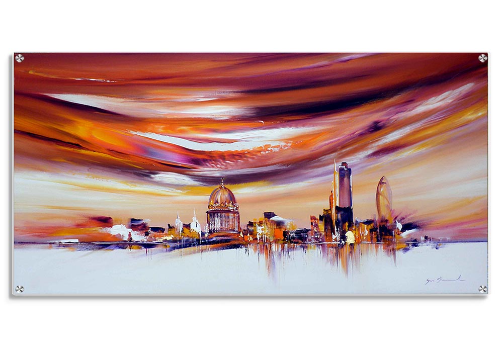 Dramatic london cityscape  by 