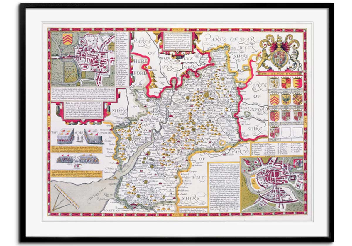 Map of Gloucestershire by 