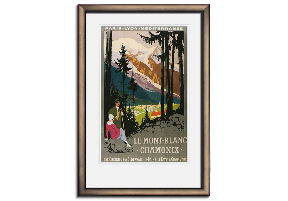 Travel Poster for Chamonix by 