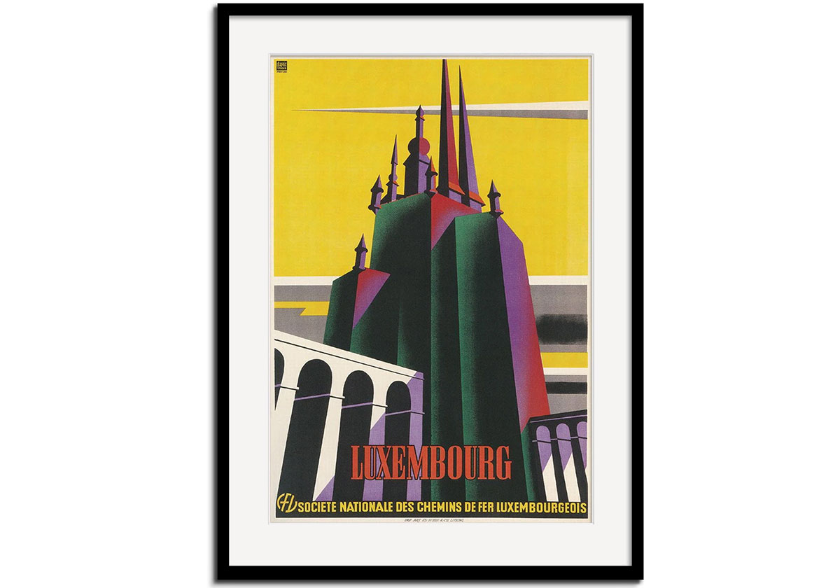 Travel poster for Luxembourg by 