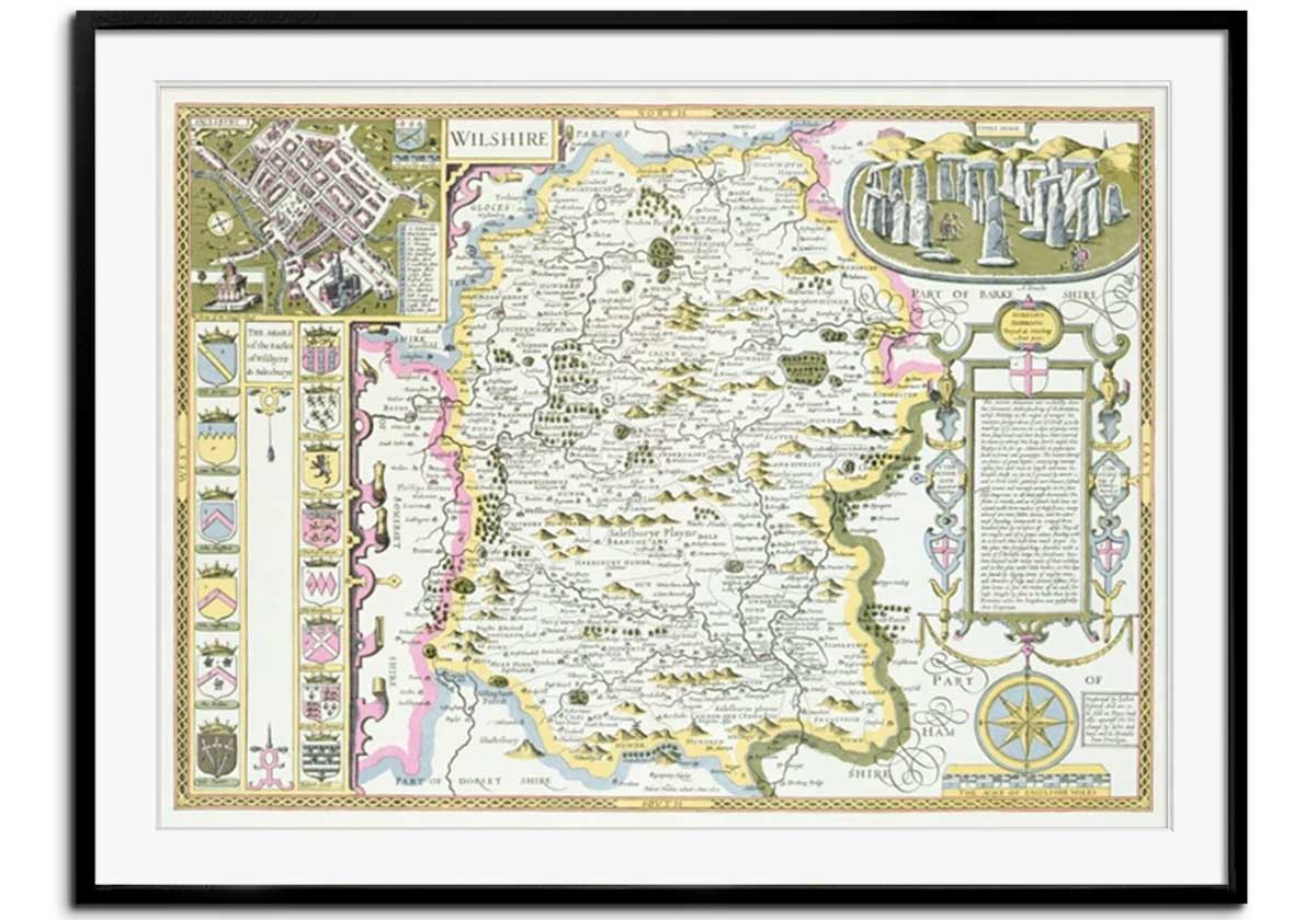 Map of Wiltshire by 