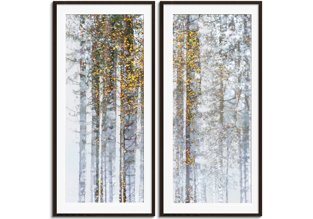 Dipben Mist II - Diptych by 