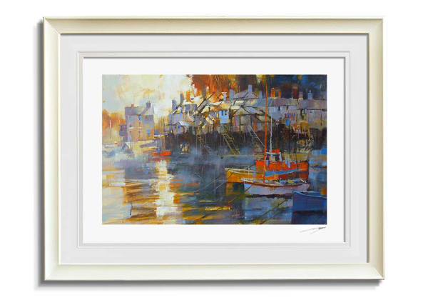 Moored in the mist  by Chris Forsey