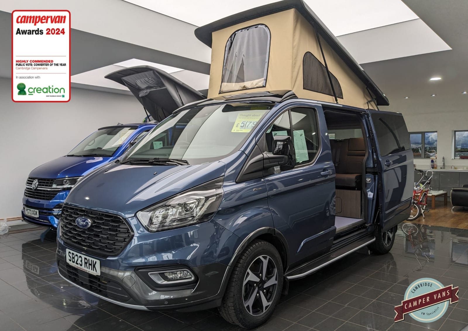 Ford Transit Custom campervan conversion combines sporty looks and luxury  traveling