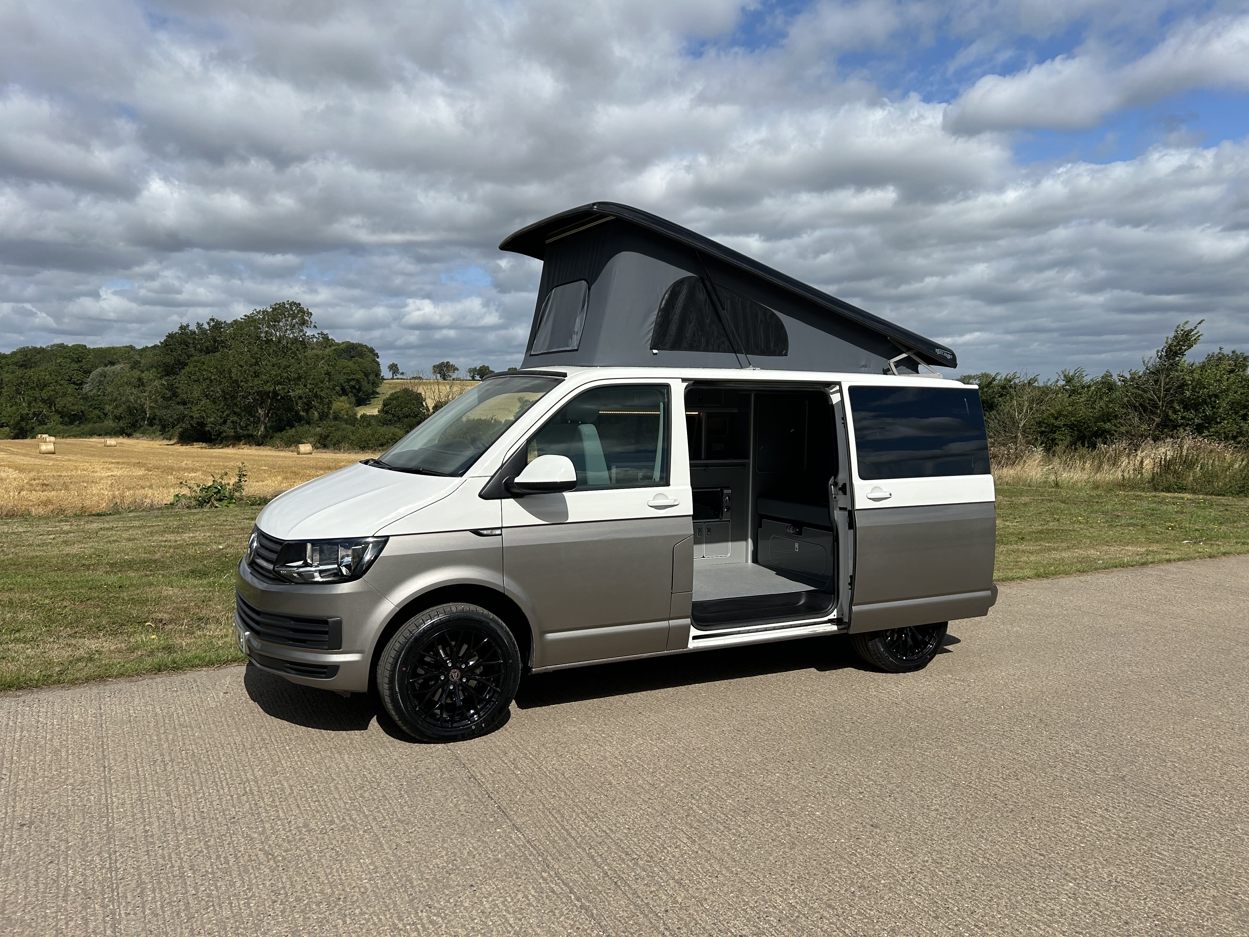 Vw Campervan Two Tone White Bronze Vw Campervan Two Tone White Bronze
