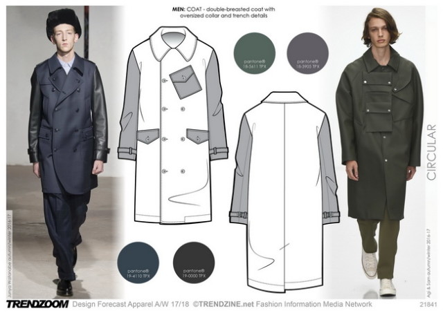 #Trendzine A/W 17-18 trends on #WeConnectFashion - Men's Contemporary inspiration: Circular.
