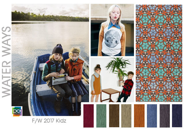#DesignOptions FW 17/18 color report on #WeConnectFashion, Kid's mood: Water Ways.