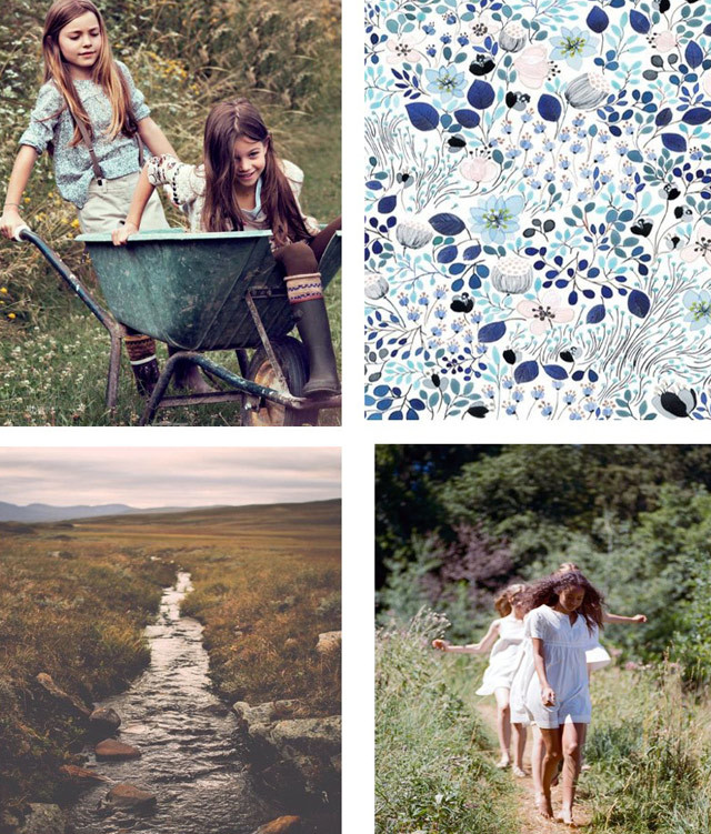 #DesignOptions color trend report on #WeConnectFashion, Children's SS17, Country Comfort mood board details