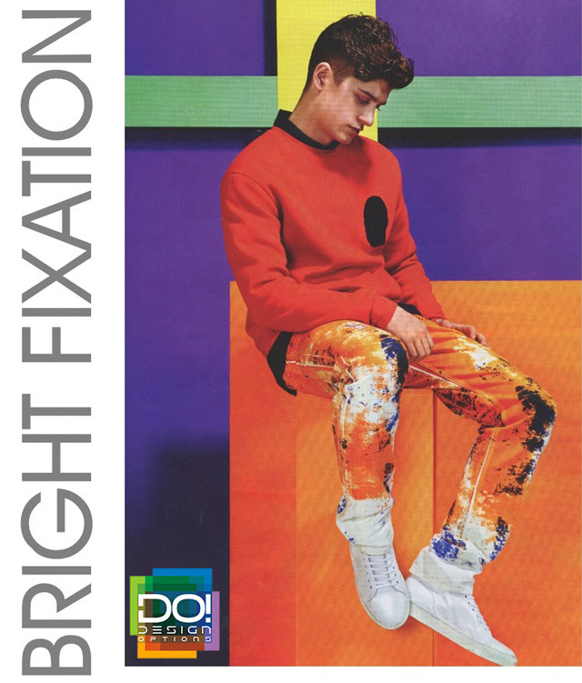 #DesignOptions color trend report on #WeConnectFashion, Men's SS17, Bright Fixation mood board