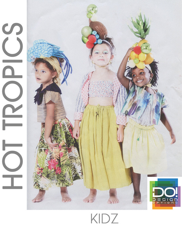#DesignOptions SS17 color report on #WeConnectFashion, Children's Girls mood: Hot Tropics.
