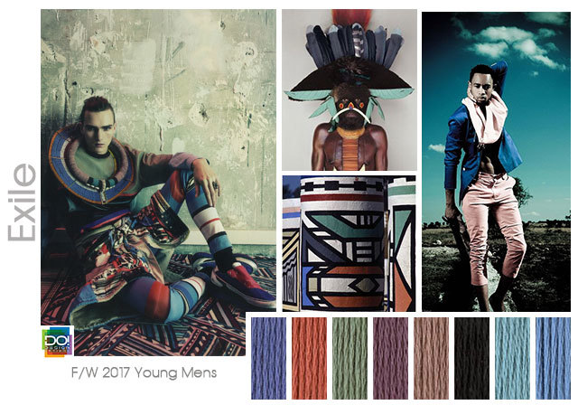 #DesignOptions FW 17/18 color on #WeConnectFashion, Young Men's trend: Exile With.
