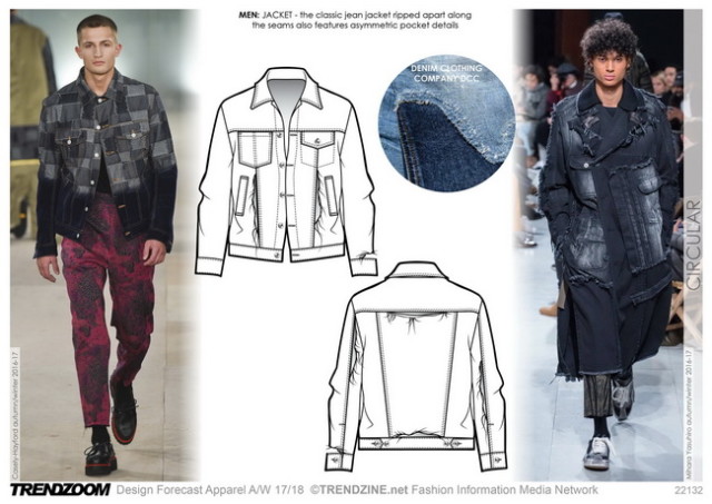 #Trendzine A/W 17-18 trends on #WeConnectFashion. Men's Denim: Circular.