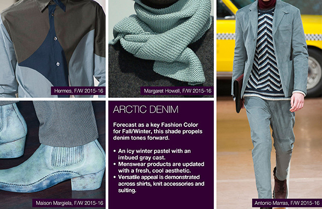 #Trendstop on #WeConnectFashion, Key Menswear Colors FW 16/17: Arctic Denim.