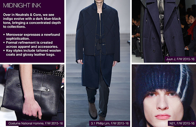 #Trendstop on #WeConnectFashion, Key Menswear Colors FW 16/17: Midnight Ink.