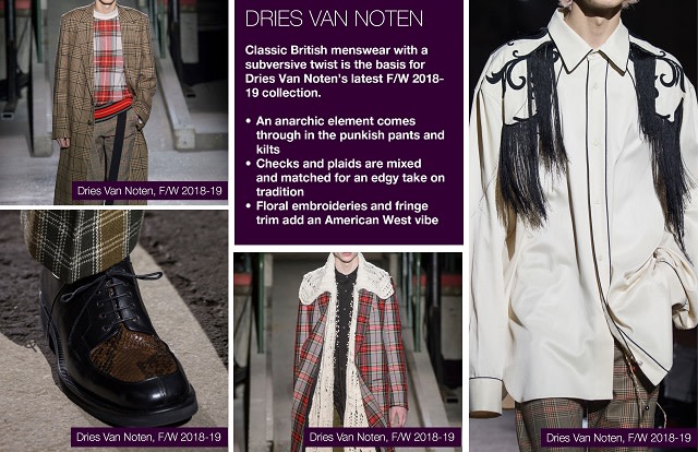 #Trendstop FW 18/19 Menswear Fashion Week on #WeConnectFashion. Designer Collection: Dries Van Noten