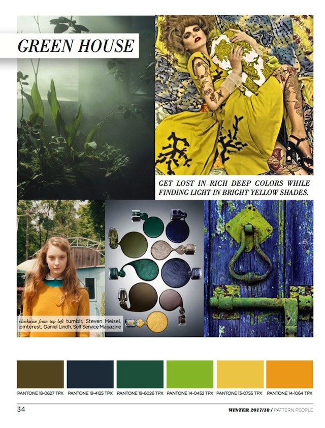 #Pattern People FW 17/18 trend preview, Green House Color, on #WeConnectFashion