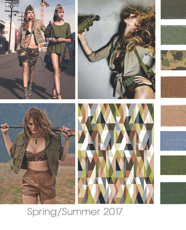 #DesignOptions on #WeConnectFashion SS17 trend board. Women's color, Nature Watch
