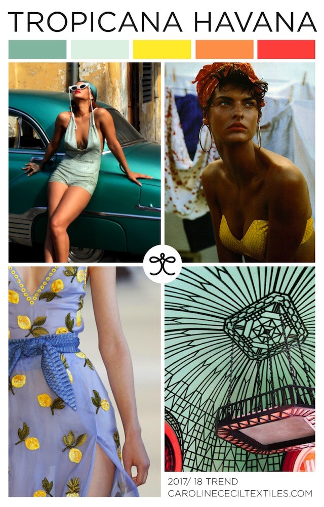 #CarolineCecil on #WeConnectFashion. SS18 emerging trend: Tropicana Havana