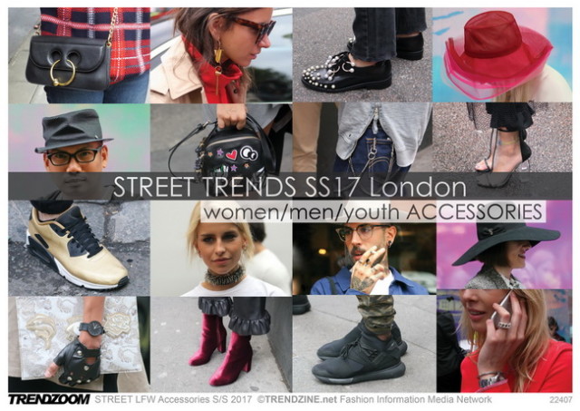 #Trendzine SS 2017 trends on #WeConnectFashion. STREET London Fashion Week: Accessories