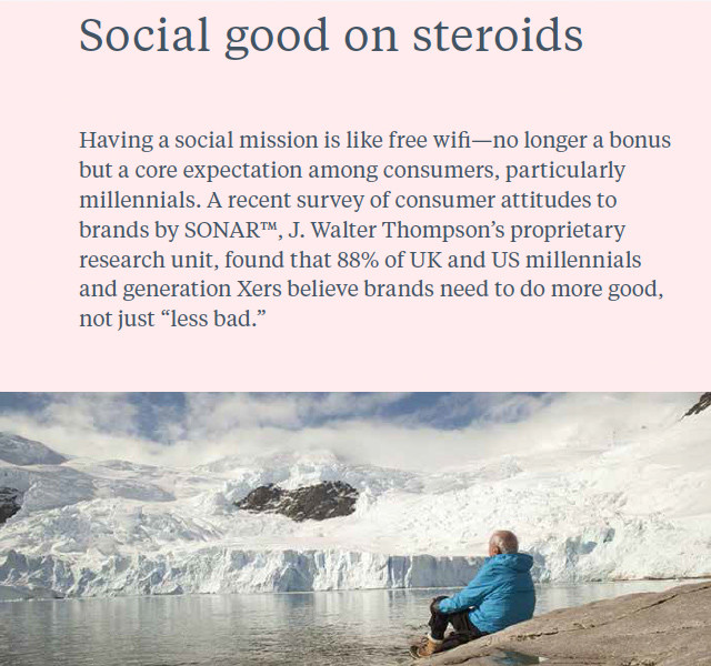 #JWT future 2016 #trend report on #WeConnectFashion, Social Good is the important thing to consider