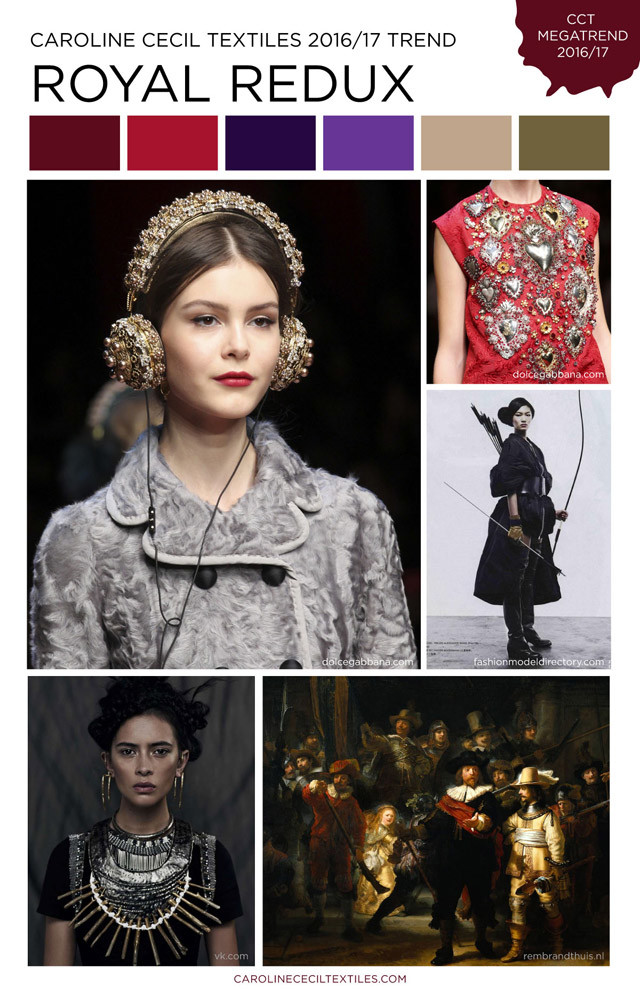 #CarolineCecil on #WeConnectFashion. Royal Redux trend, FW 16/17 women's market