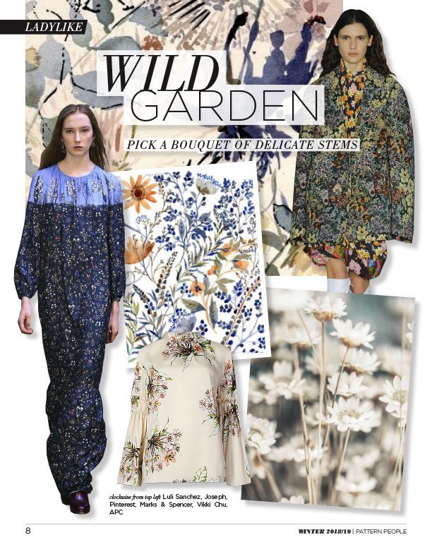 #Pattern People FW 18/19 trend preview, Wild Garden, on #WeConnectFashion