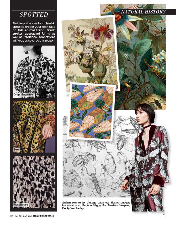 #Pattern People FW 18/19 trend preview, Natural History, on #WeConnectFashion