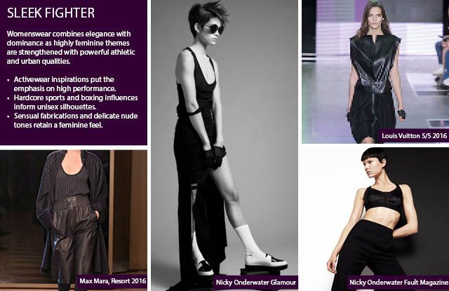 #Trendstop Women's FW 17-18 trends on #WeConnectFashion. Macro theme: Sleek Fighter