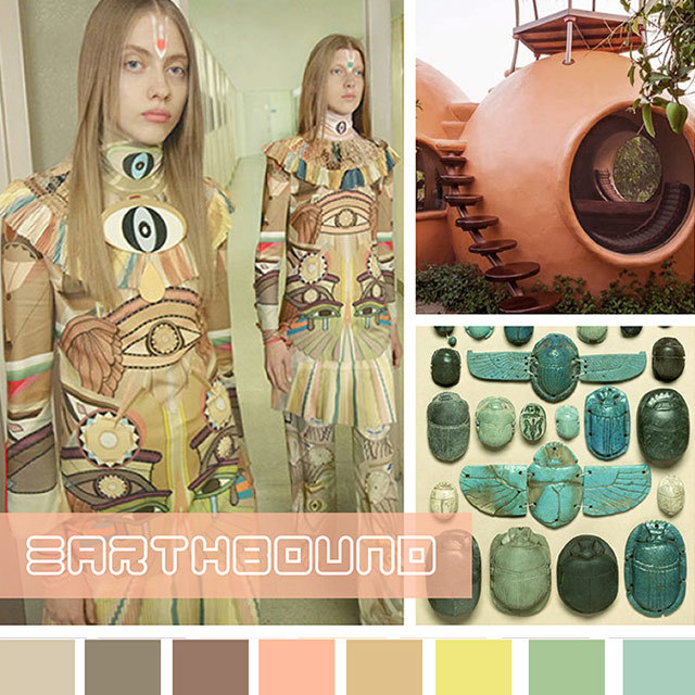 #DesignOptions SS18 color report on #WeConnectFashion, Women's markets mood:Earthbound.