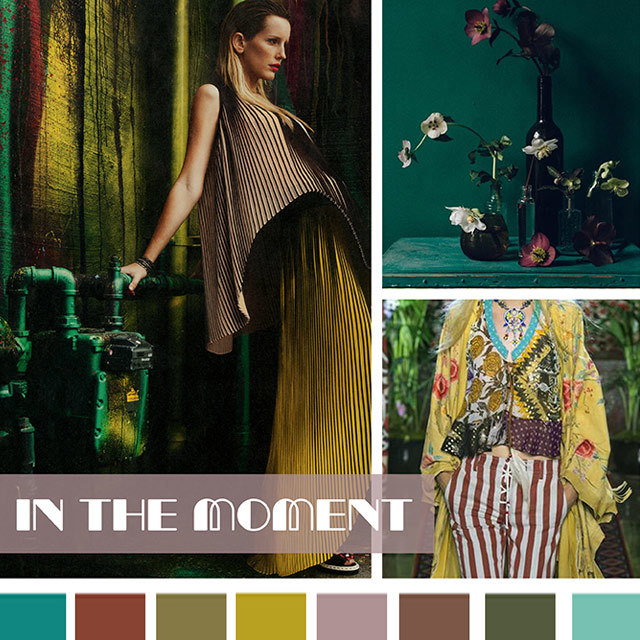 #DesignOptions SS18 color report on #WeConnectFashion, Women's markets mood: In The Moment.