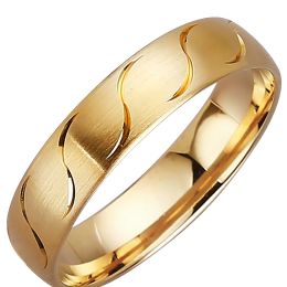 Trauring in Gelbgold Gold