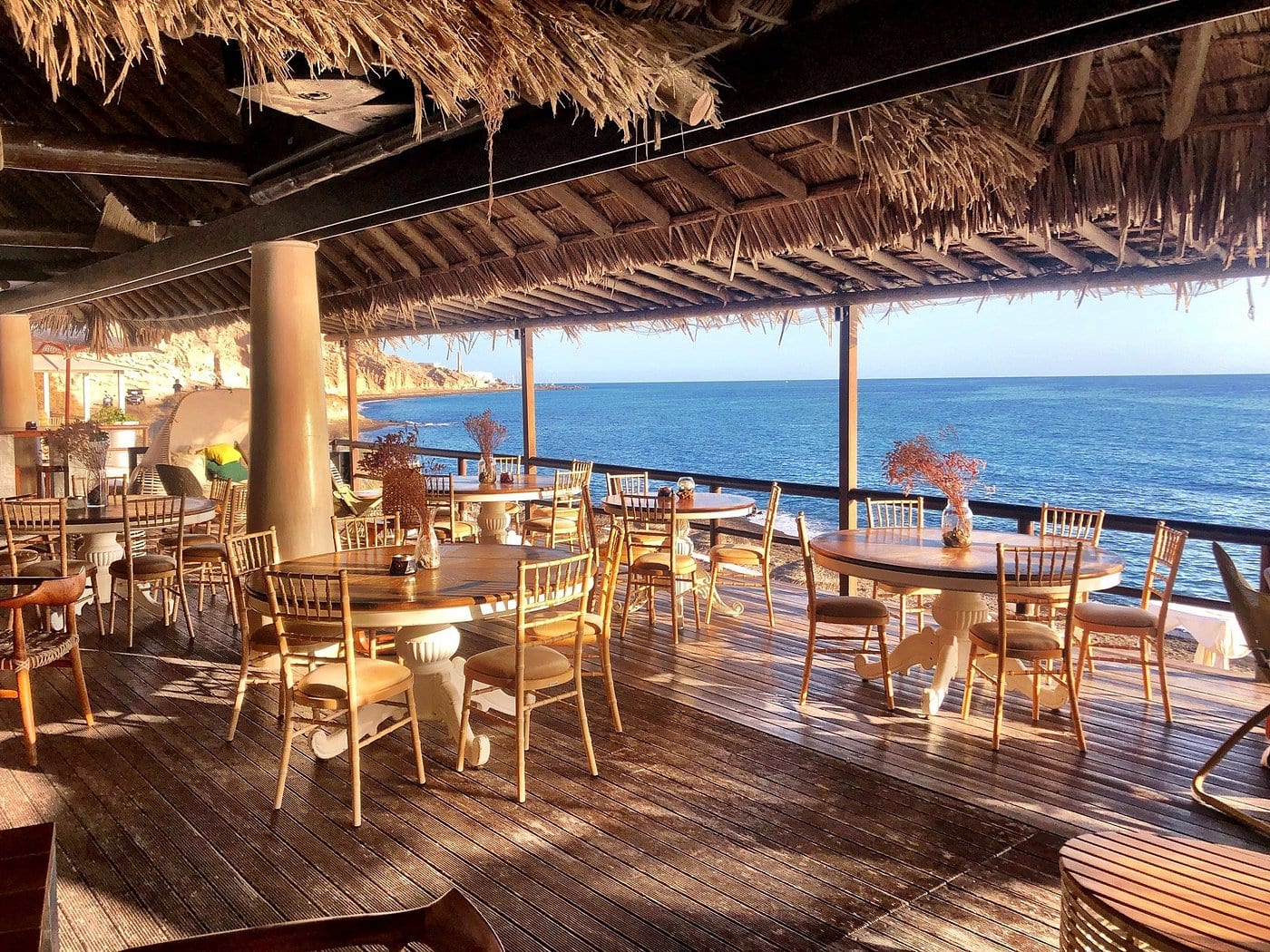 Theros Wave Bar - Beach Club, Restaurant wedding venue in Santorini, Greece