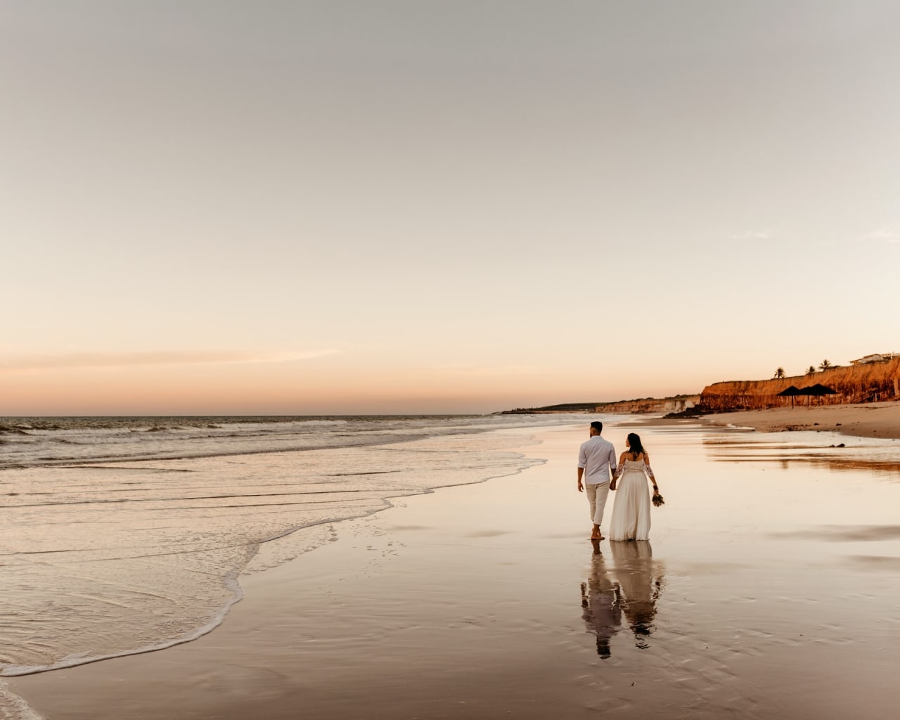 trouwen aan het strand
