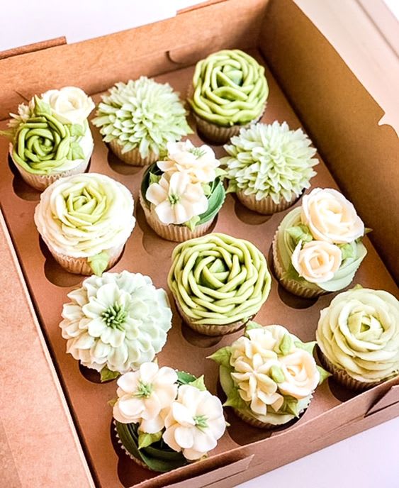 salie-groene-cupcakes-botanisch