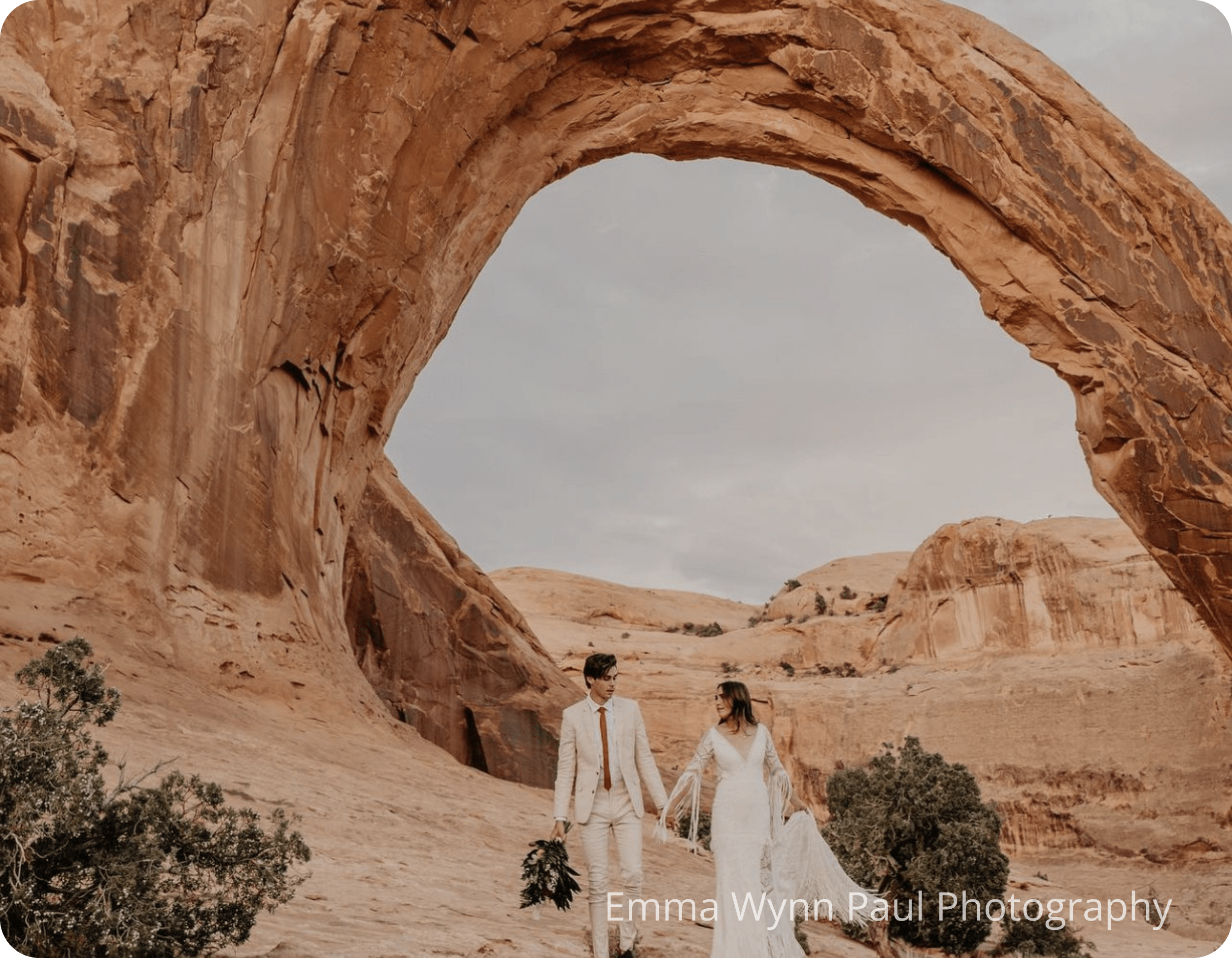 Arches National Park Elopement Couple