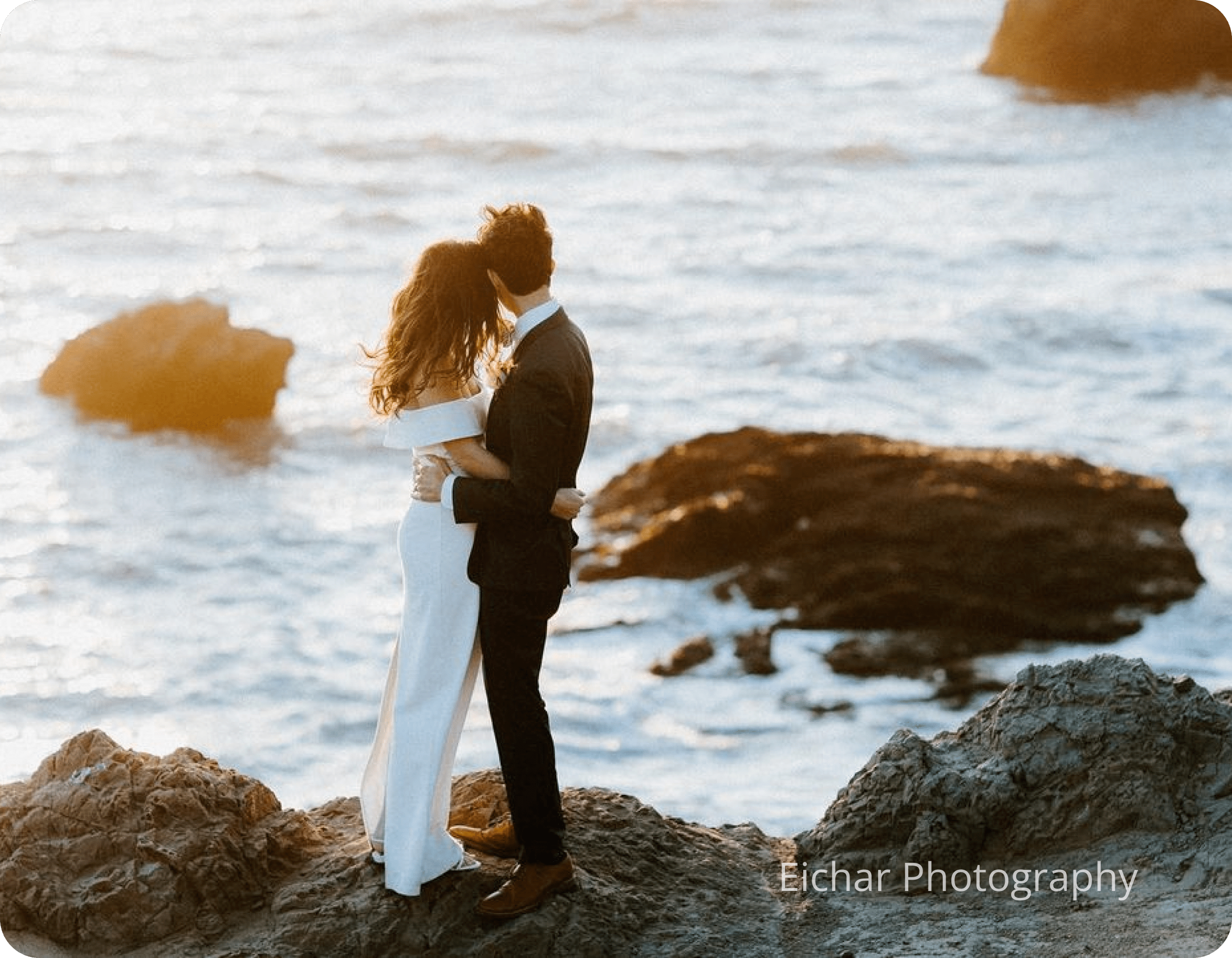 Half Moon Bay Elopement Couple