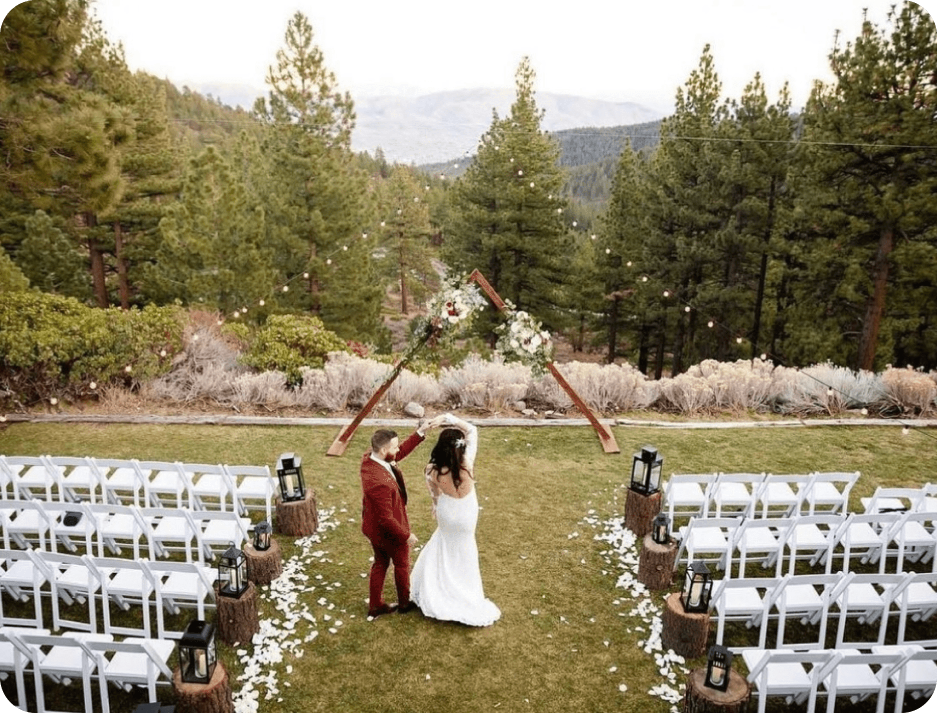 intimate wedding in Lake Tahoe